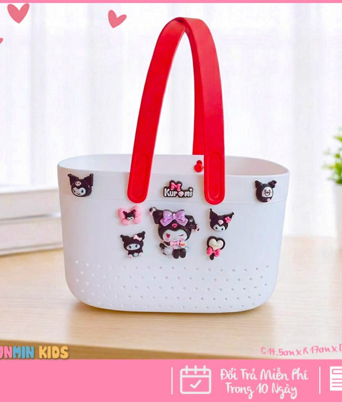 Giỏ Đựng Đồ Dùng Cho Bé Gái Nhân Vật Dễ Thương – Gọn Gàng, Xinh Xắn, Tiện Lợi Mỗi Ngày